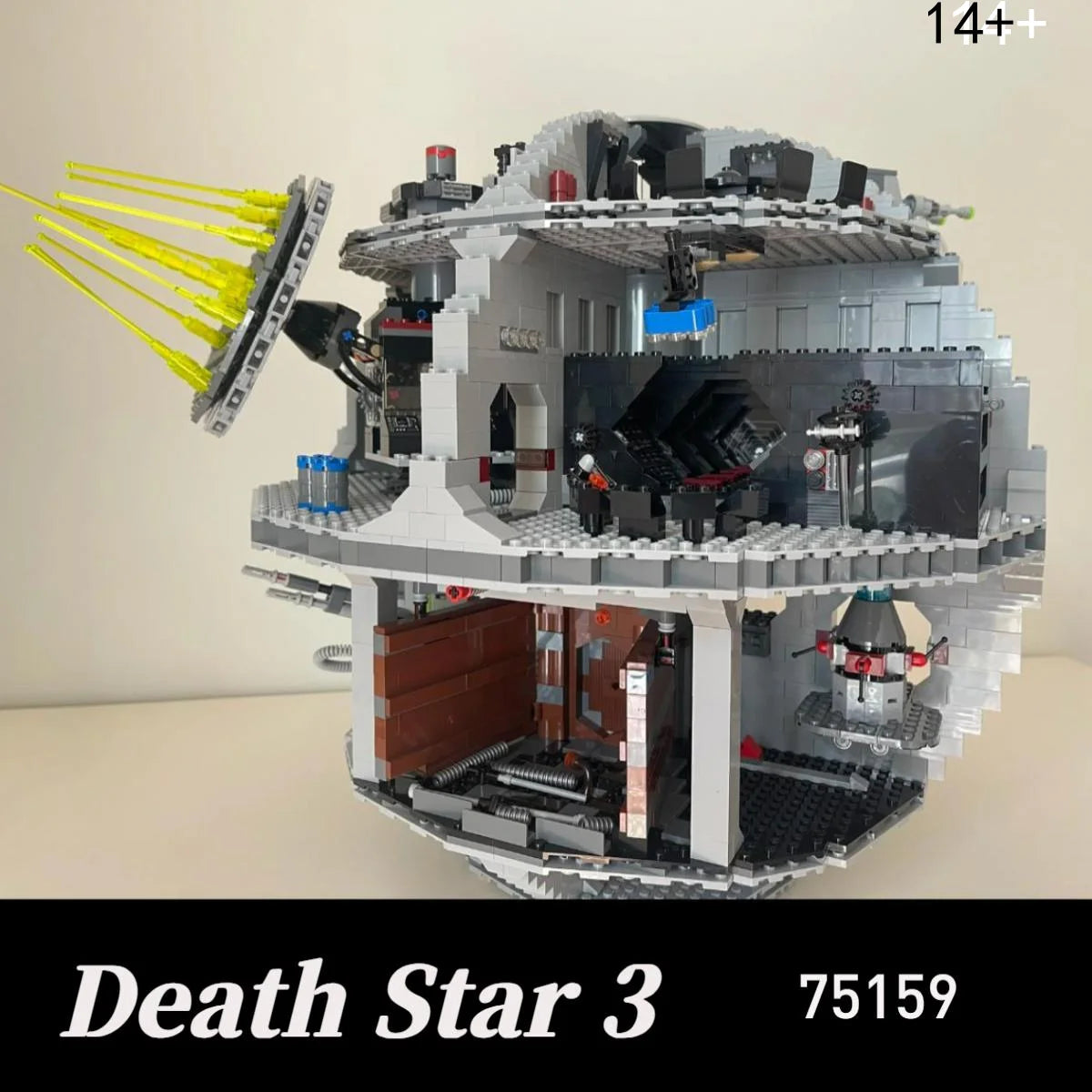 Death Star JV MINISO Hot Toy UCS Galactic Empire Masterpiece Death Star Battle III Station Ultimate Weapon 75159 Building Block Christmas Gift