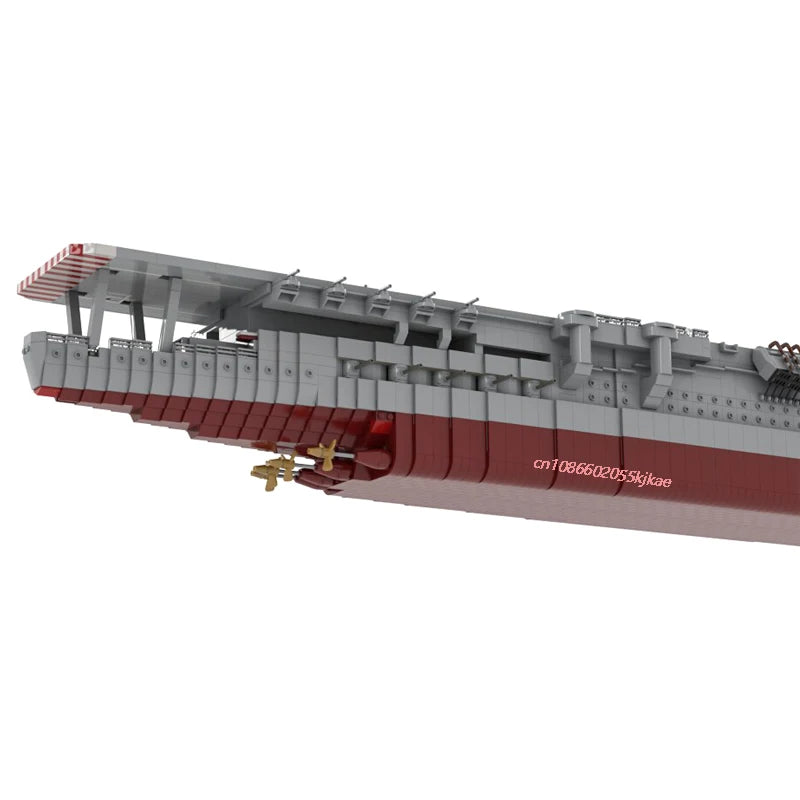 Kaga JV New 5229PCS WW2 Military MOC1:200 scale Kaga aircraft carrier warship Model DIY creative ideas Child Toy Assembly Puzzle Gift