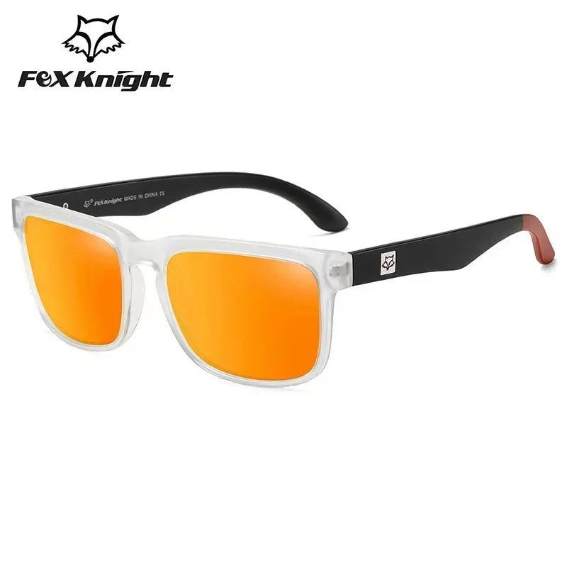 Fox New JV Knight Brand Square Sunglasses Women Men High Quality Glasses Outdoor Riding Fishing Sun Glasses Retro Shades Uv400