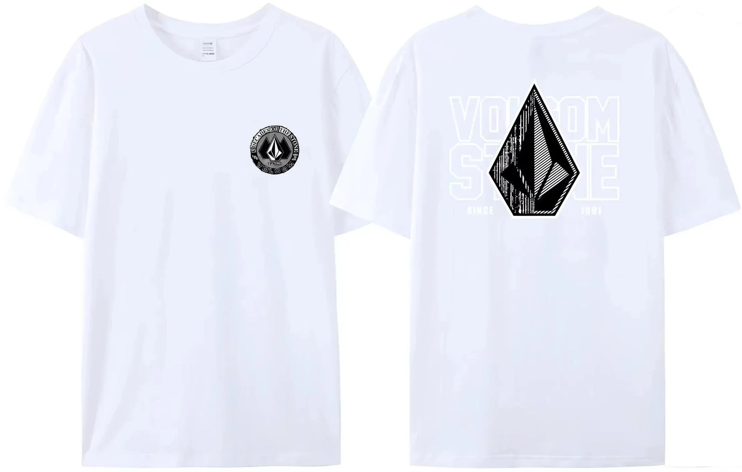 Volcom JV 2025 new Volcom obsidian asbestos short sleeve T-shirt top Summer loose T-shirt breathable fashion high quality large size