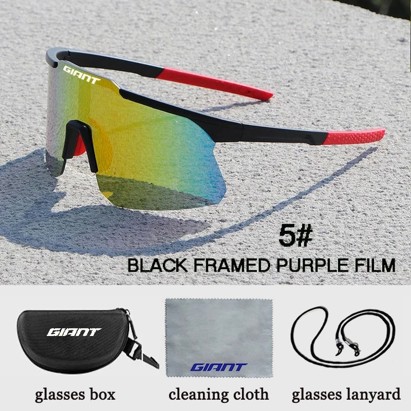 Giant JV new cycling Glasses UV400 Protection, Anti-Fog, Sports Sunglasses for Men Women with case