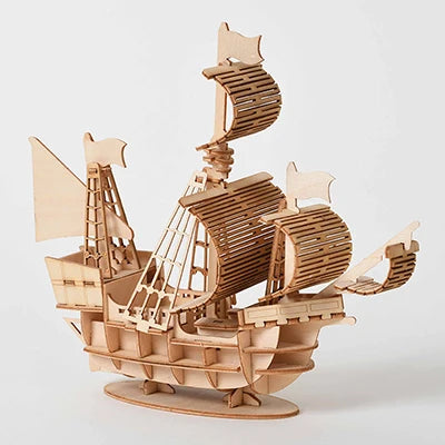 Model JV DIY 3D Wooden Puzzle Model Animal Montessori Toys for Children Crafts Dachshund Skeleton Assembly Gift Set for Kids Adults Teens