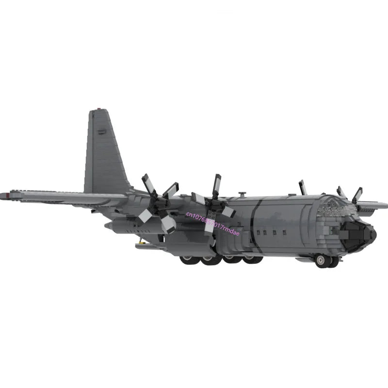 C130 Hercules JV 5257PCS WW2 Military MOC 1:38 scale C-130H Hercules transport plane Model creative ideas Child Toy Assembly Puzzle Birthday Gift