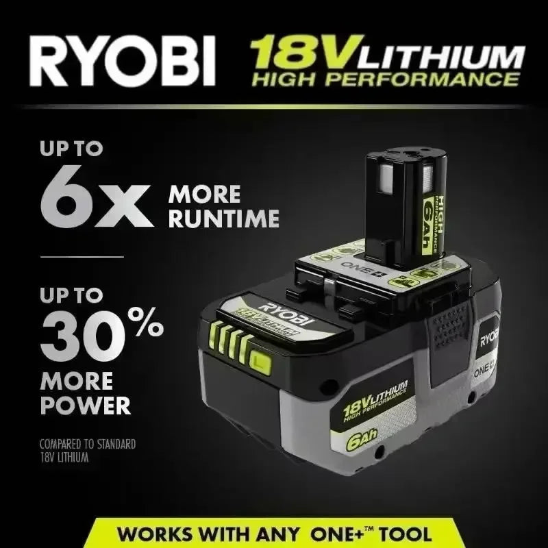 RYOBI ONE+18V 8.0Ah 6.0Ah and 4.0Ah high-performance lithium battery
