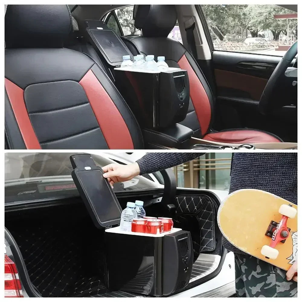 Car Refrigerator 6L Mini Fridge Portable Freezer 12V DC Refrigerator Plug In Cooler Refrige 6L Thermoelectric Cooler