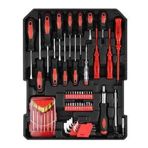 DIY TOOL KIT Household Repair Tool Set - Portable Hand Toolbox Trolly Case on Wheels, Professional Mechanics Kit With Multi-Functional Wr