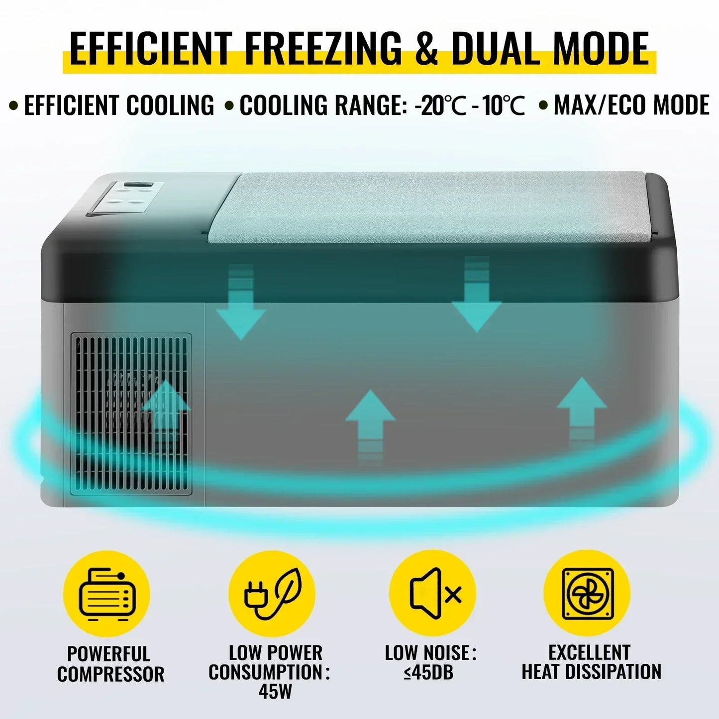 15L car Refrigerator Cooler For Summer Portable Freezer Car Fridge Compressor 12V 70W For Home Travel Camping 220V Body Kit
