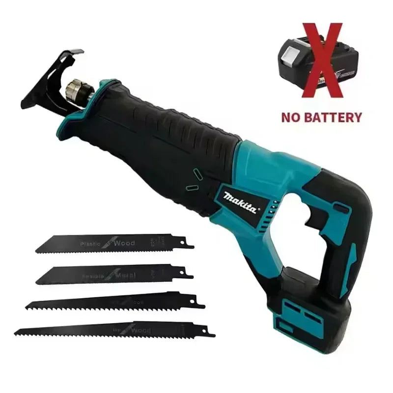 Makita 18V Brushless Reciprocating Saw Reciprocating Saw Portable Cordless Power Tools With 4pcs Saw Blades For 20V 18V Battery