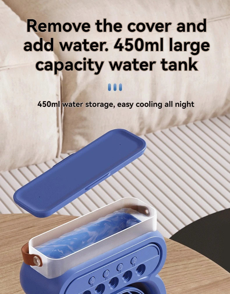 Misting Fan 3 In 1 Fan AIr Conditioner Household Small Air Cooler LED Night Light Portable Humidifier Air Adjustment Fan Office Home Fan