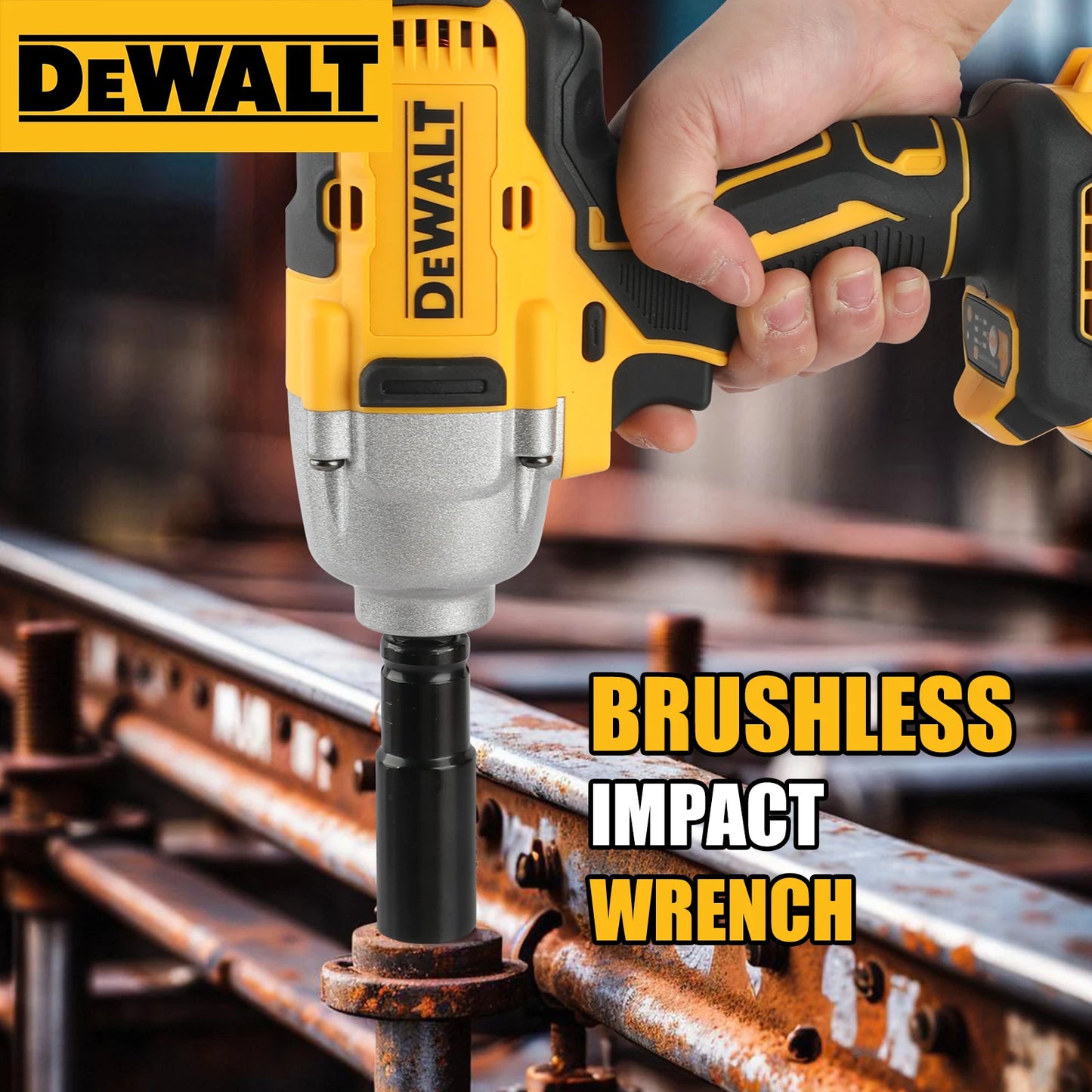 DEWALT DCF900 Impact Wrench 1/2" Inch High Torque With Hog Ring Anvil