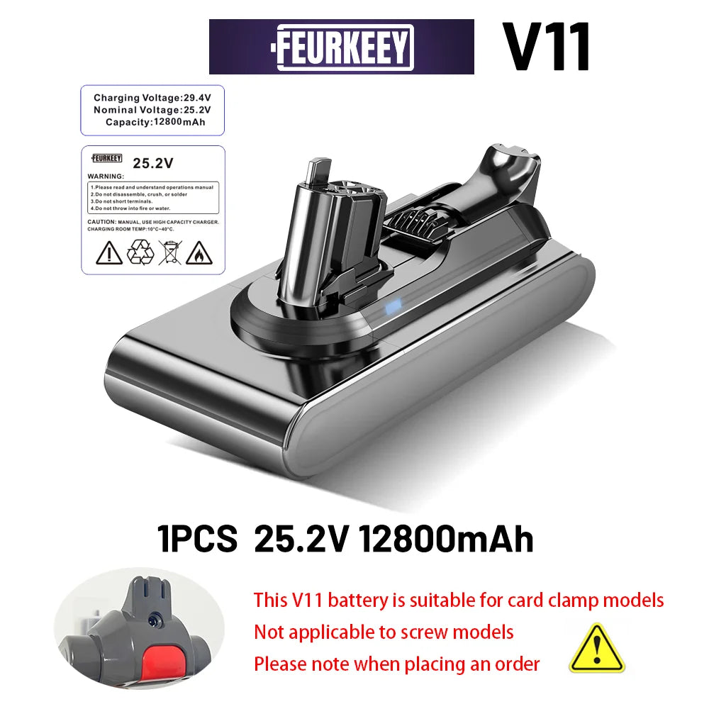 Dyson V11 Battery New 9800-12800mAh for Dyson Battery Replacement Original Seamless Compatible, V6 V7 V8 V10 V11 Vacuum Cleaner Battery