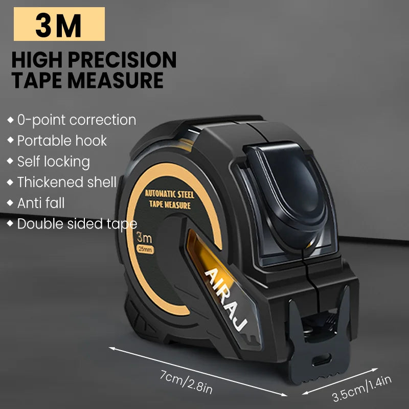 AIRAJ Primium Tape Measure. 5m, 7.5m or 10m.