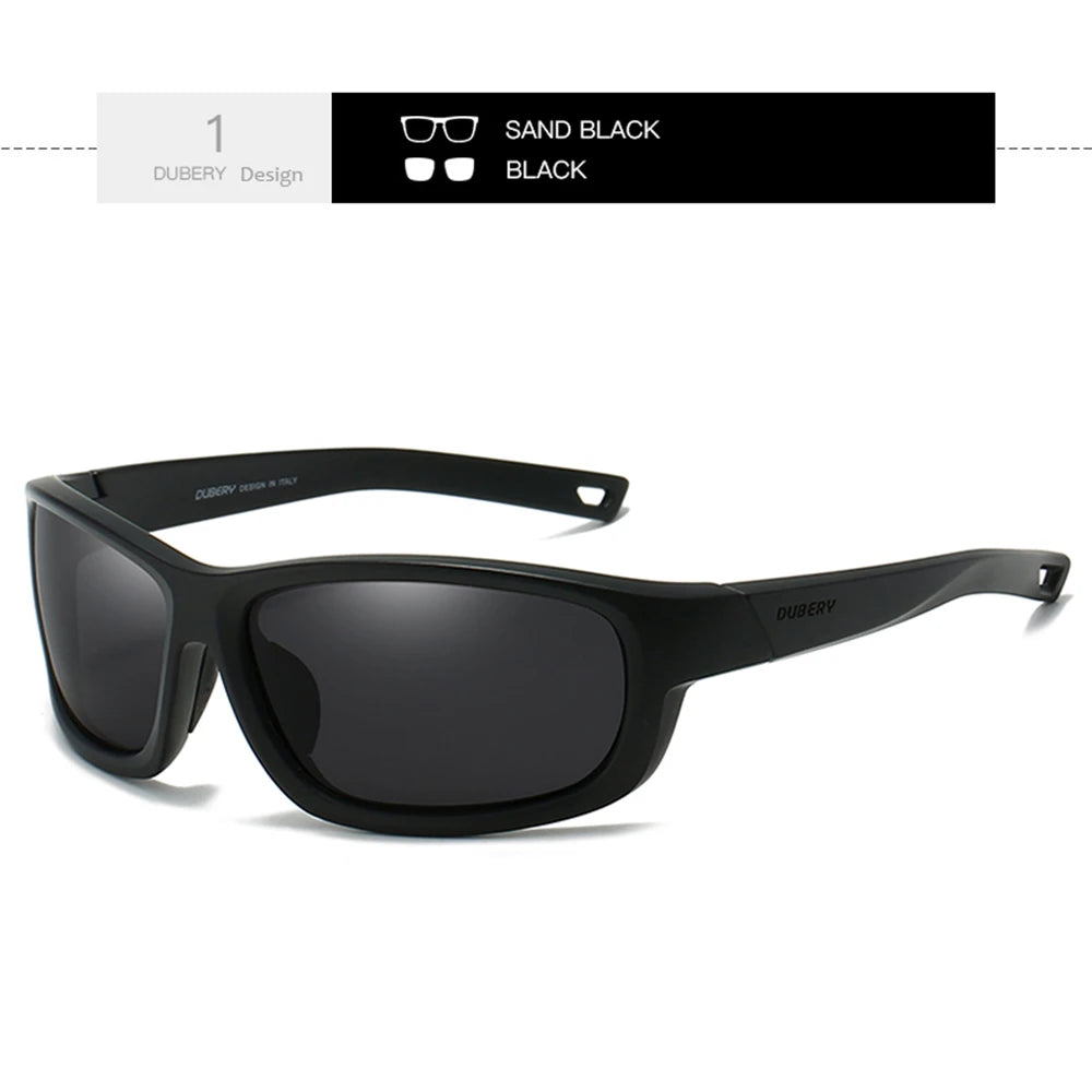 DUBERY JV Full Rim Polarized Fashion Sunglasses For Men And Women 12 Colors Model 227