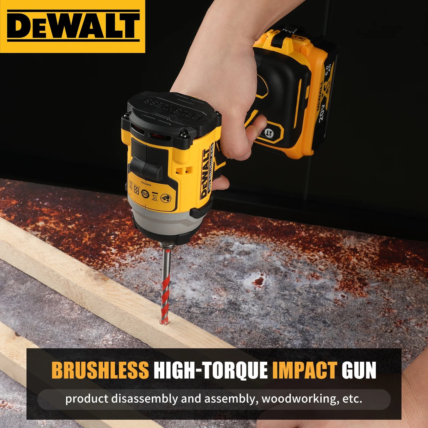 Dewalt DCF850 18V 20V 1/4 in. 3-Speed Brushless Impact Driver (Tool Only)