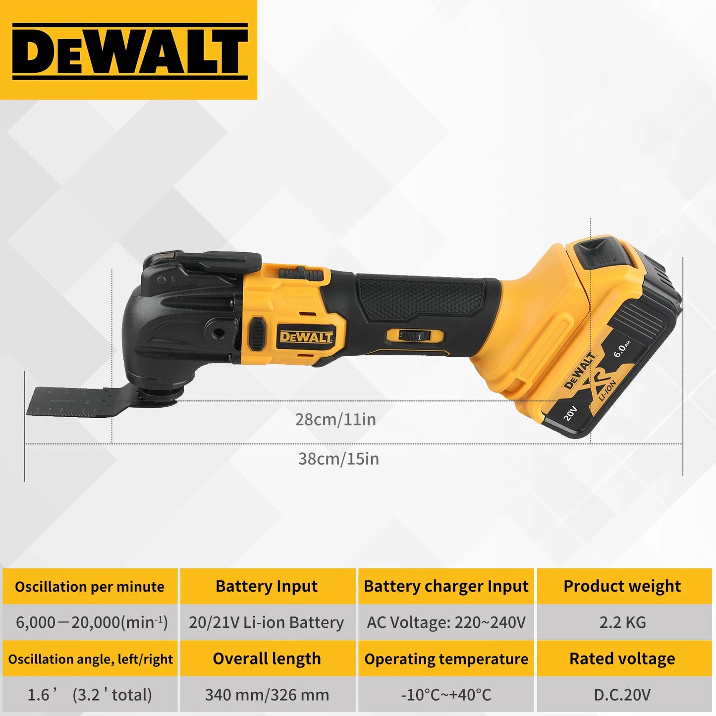 Dewalt Brushless Oscillating Multi-Tool 18V 20V - Tool Only - FLASH SALE