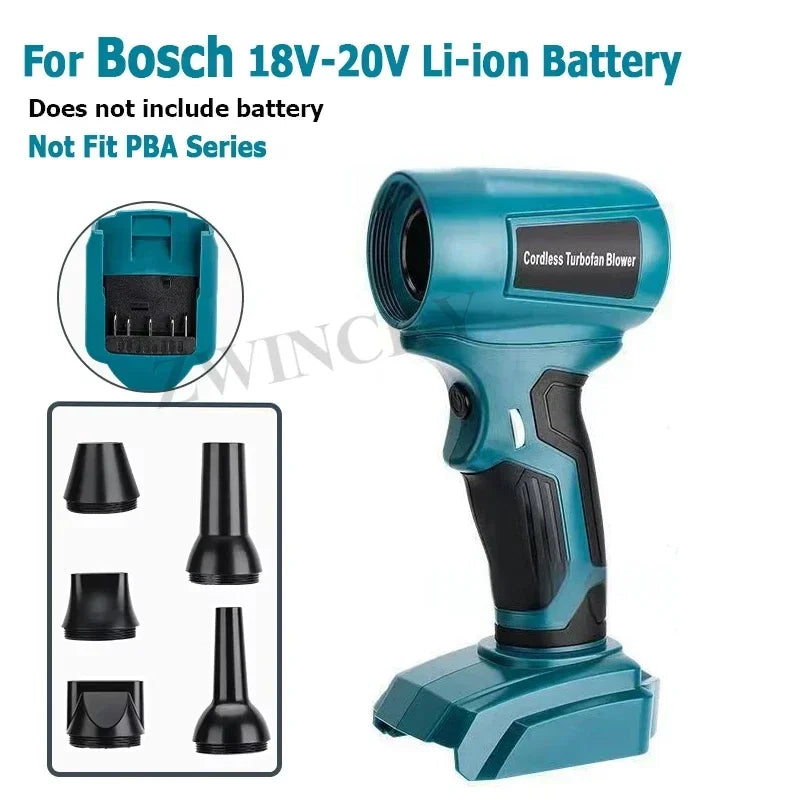 Turbofan Jet Blowing for Dewalt/Makita/Milwaukee/Bosch/Ryobi Batteries.