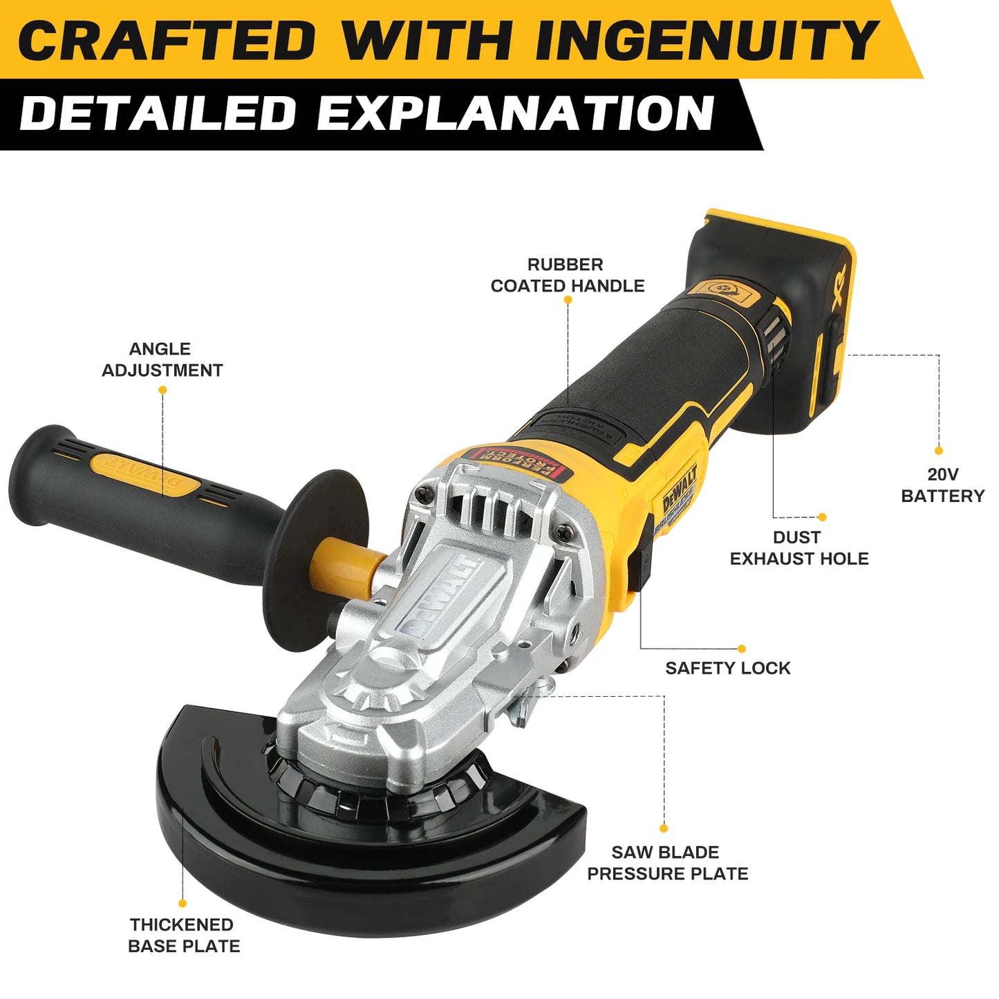 DeWalt 20v brushless DCF880, DCG405 Combo- Combination kit (Tools only with bag)