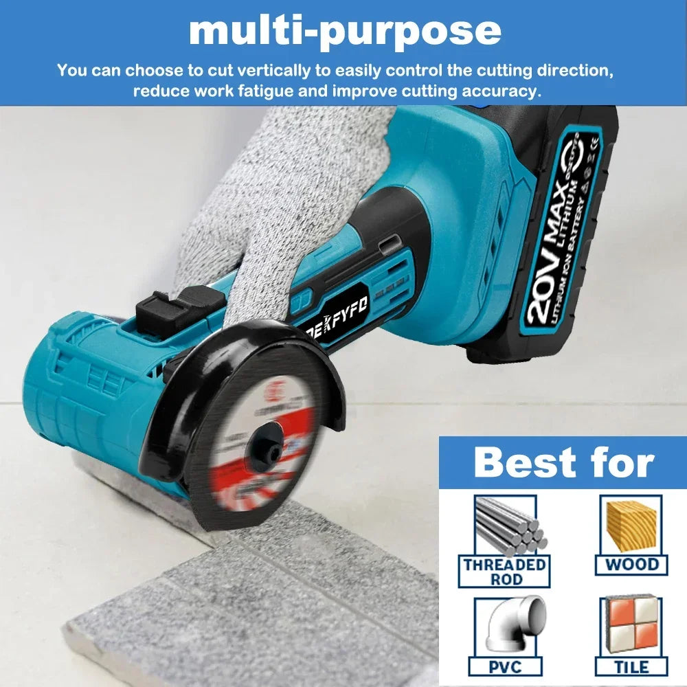 Makita Compatible 18V JV Brushless Mini 3inch Angle Grinder 76mm Polishing Cutting Machine Rotatable Cordless Woodworking Grinder For Makita 18V Battery