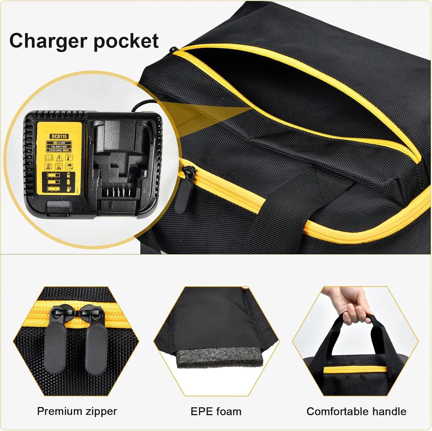DEWALT Case for DeWalt 18V 20V MAX XR DCF900P1 DCF900B DCF891B DCF961B DCF899B Cordless Impact Wrench Driver