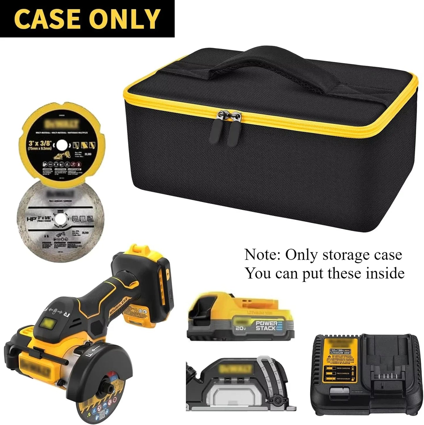 DEWALT case for 18V 20V MAX Cut Off Tool 3 in 1 Brushless (DCS438B)