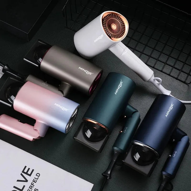 Hair Dryer 1800W Popular Foldable Hair Dryer Blue Light Negative Ion Super Silent