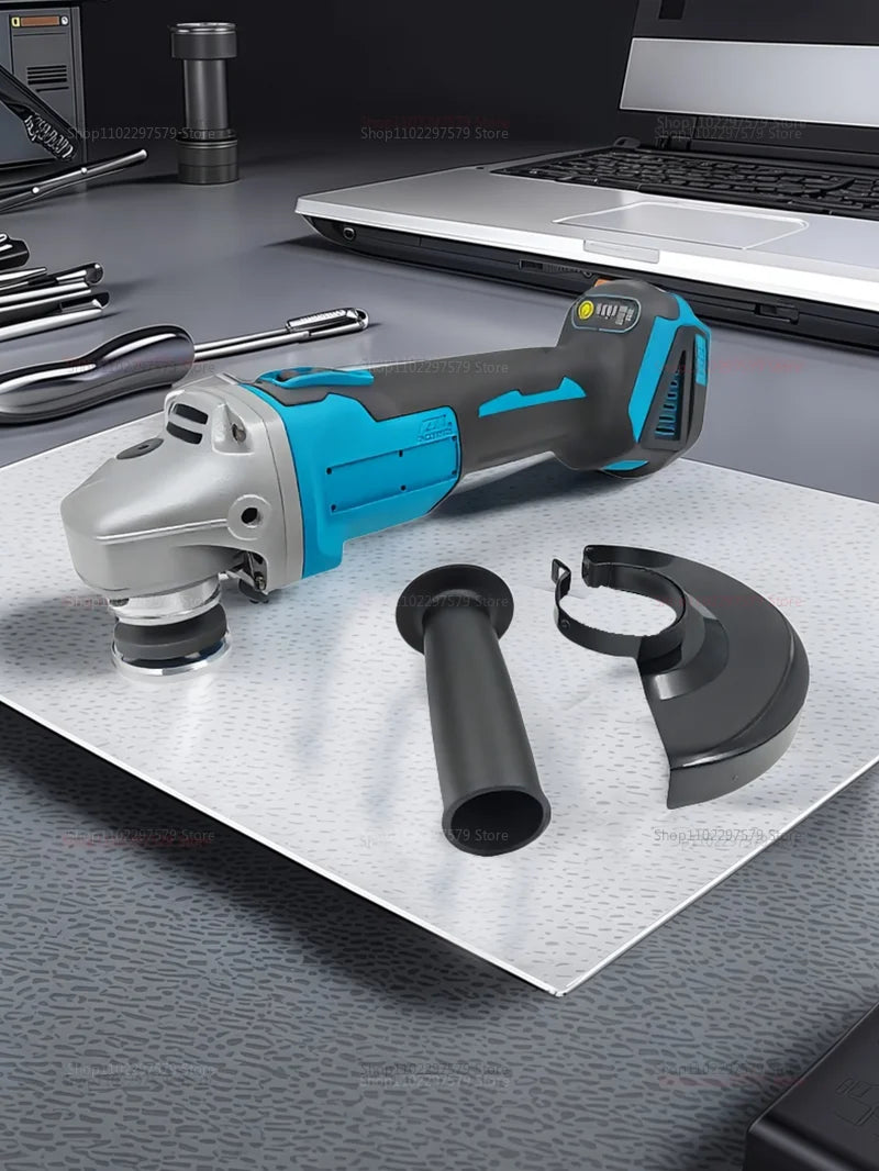 Makita Compatible 125mm Brushless Angle Grinder Cordless Li-ion Battery Powered for Cutting Polishing Grinding Compatible with Makita 18V tools