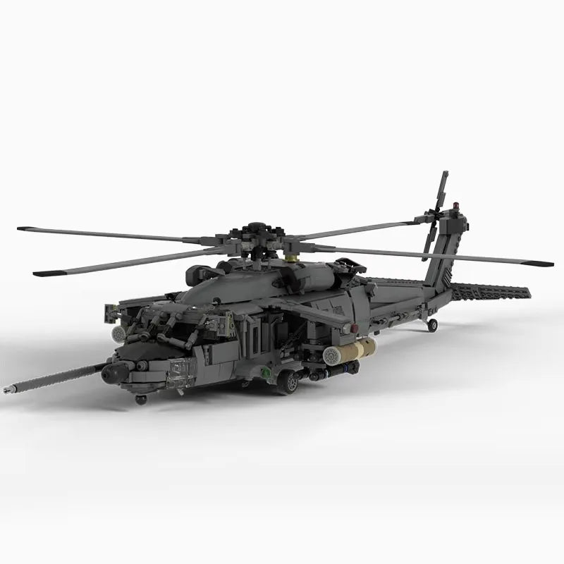 Black hawk JV NEW 1547PCS WW2 Military MOC US MH-60L Black Hawk helicopter Model DIY creative ideas Fighter Plane ChildToy AssemblyPuzzle Gift
