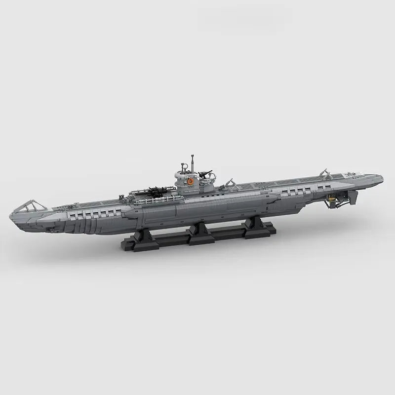 U-Boat JV 4565PCS WW2 Military MOC 1:55 Scale German VII U-boats Model diy creative ideas warship Child Toy Assembly Puzzle Birthday Gift