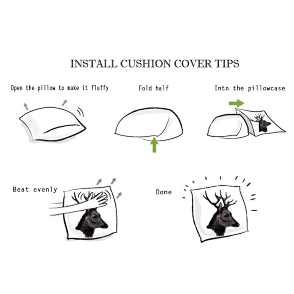 Makitas Pillow Case Short plush Double-sided Print Square Throw Pillow Covers Sofa Home Cushion Decor