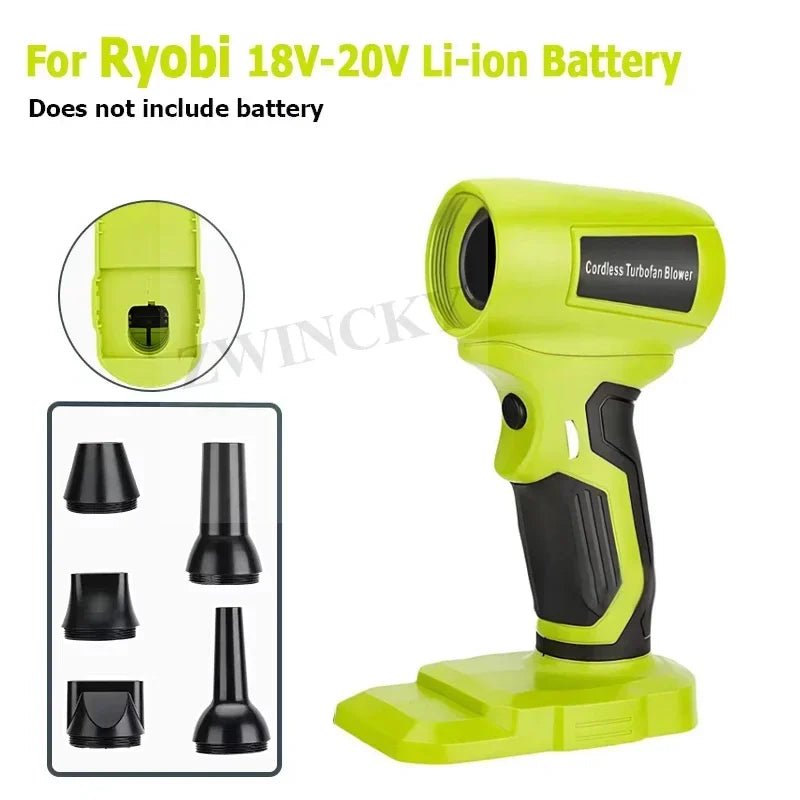 Turbofan Jet Blowing for Dewalt/Makita/Milwaukee/Bosch/Ryobi Batteries.