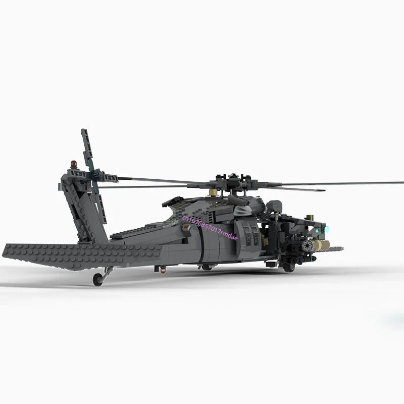 Black hawk JV NEW 1547PCS WW2 Military MOC US MH-60L Black Hawk helicopter Model DIY creative ideas Fighter Plane ChildToy AssemblyPuzzle Gift