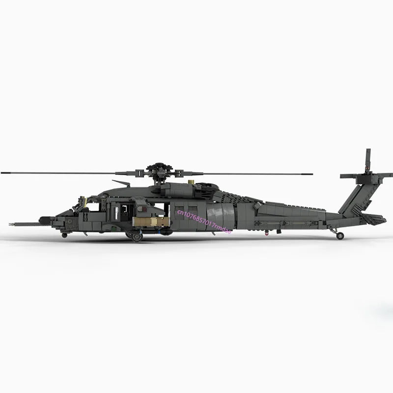 Black hawk JV NEW 1547PCS WW2 Military MOC US MH-60L Black Hawk helicopter Model DIY creative ideas Fighter Plane ChildToy AssemblyPuzzle Gift