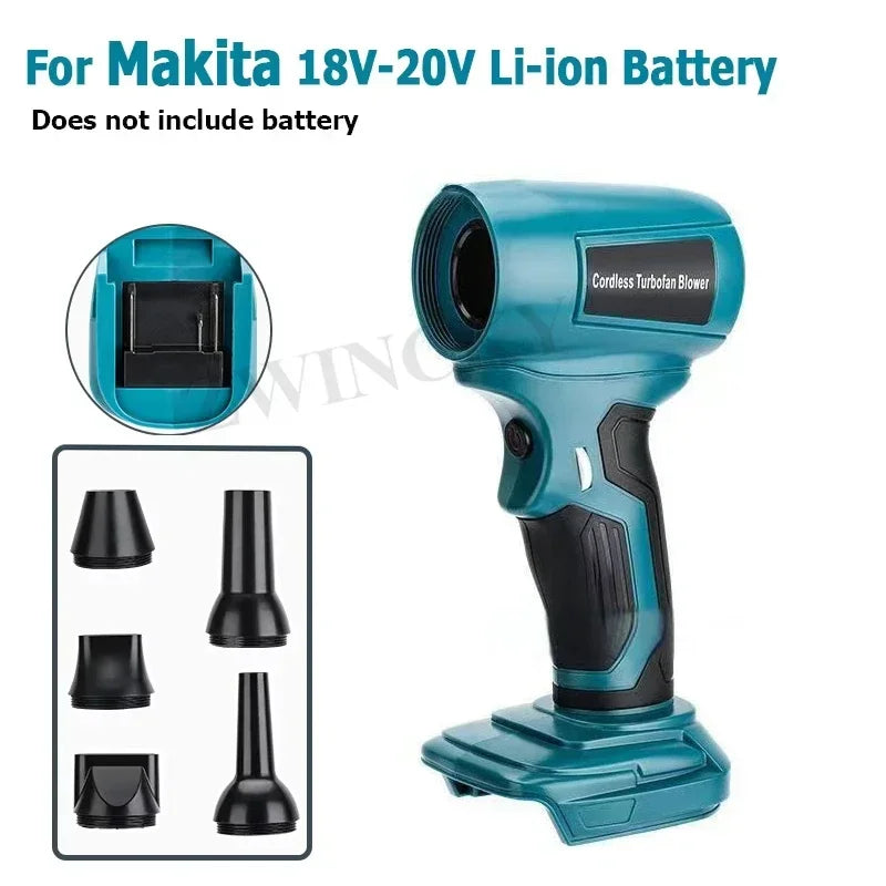 Turbofan Jet Blowing for Dewalt/Makita/Milwaukee/Bosch/Ryobi Batteries.