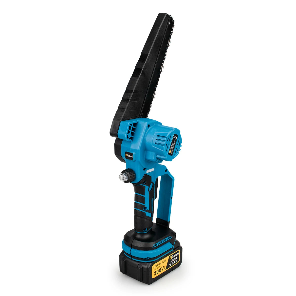 Makita Compatible 18V Gisam 8 Inch Brushless Electric Chainsaw Cordless Electric Saw Woodworking Garden Pruning Saw Tool For Makita 18V Battery Pins