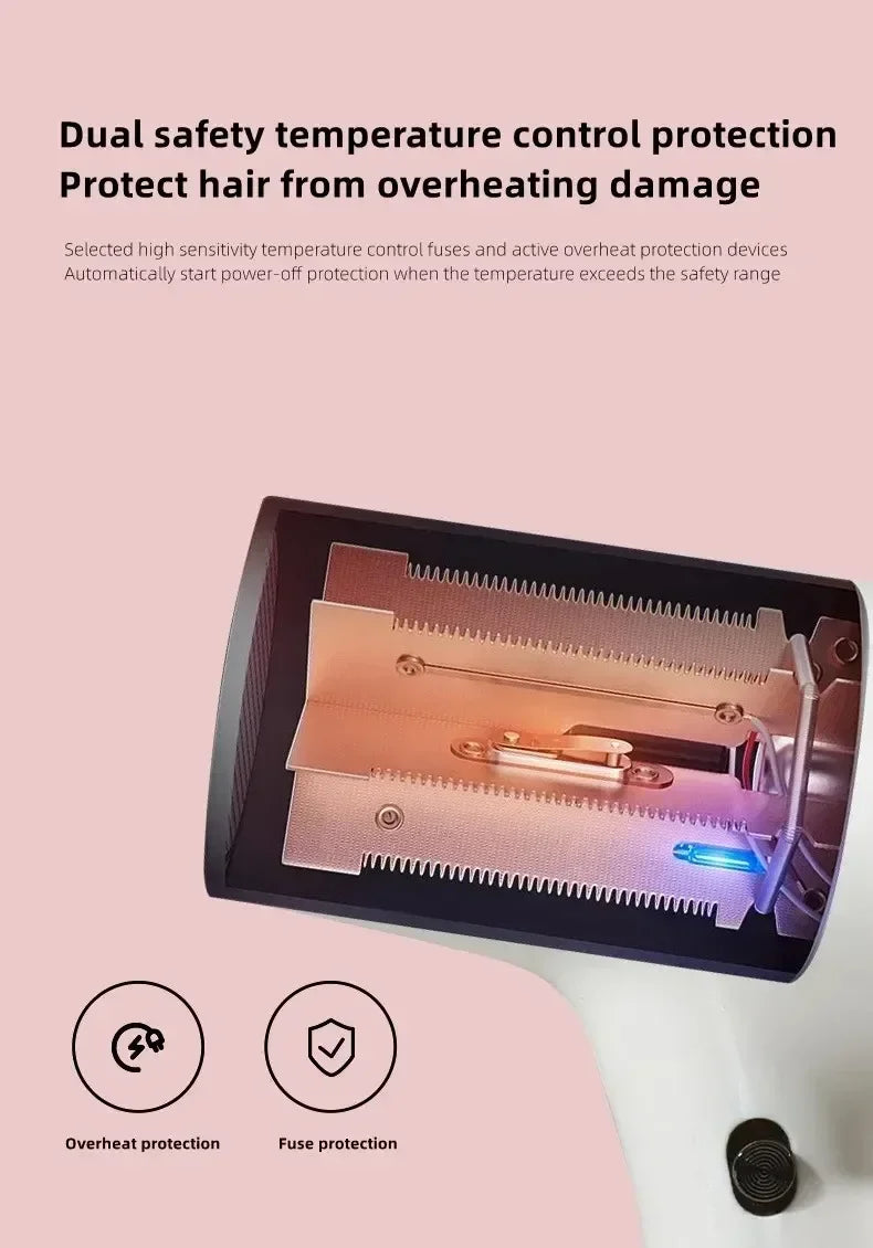 Hair dryer 20000RPM Portable Wireless Hair Dryer Rechargeable Blow Dryer