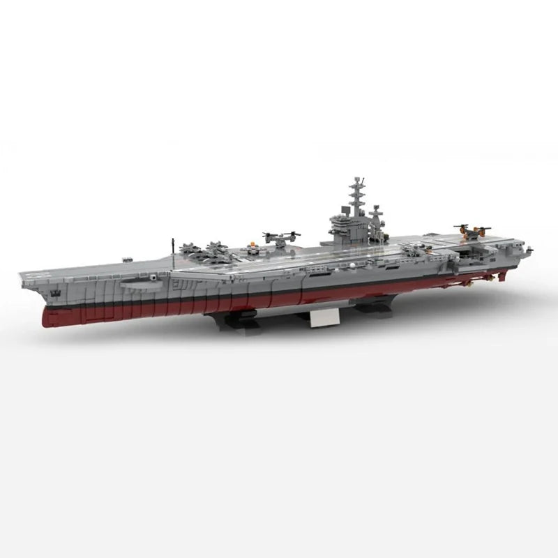 Nimitz JV 6030PCS WW2 Military MOC1:300 scale USS Nimitz CVN-68 Aircraft Carrier Model DIY creative ideas Child Toy Assembly Puzzle Gift