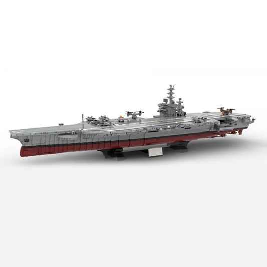Nimitz JV 6030PCS WW2 Military MOC1:300 scale USS Nimitz CVN-68 Aircraft Carrier Model DIY creative ideas Child Toy Assembly Puzzle Gift