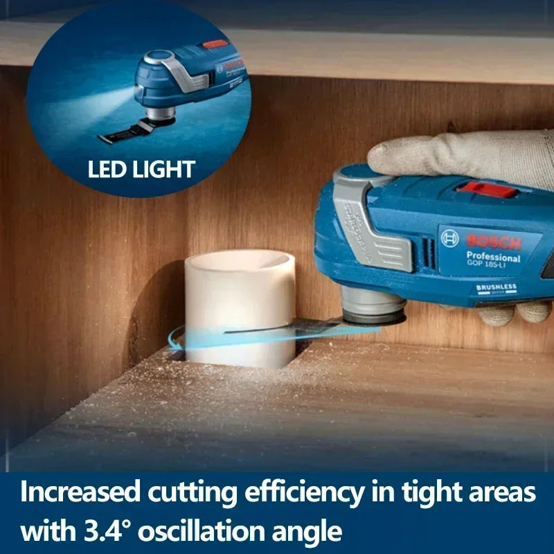 BOSCH 18V GPO 185-Li Cordless Oscillating Multi Tools Bare Tool Brushless Universal Treasure 18V Rechargeable Cutting Machine GOP 185-LI