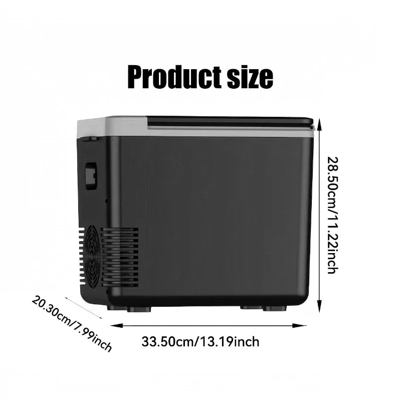 Mini Refrigerator 12V 220V 10L Car Home Dual-use Refrigerator Freezer Outdoor Cooler & Warmer Electric Fridge Portable Icebox