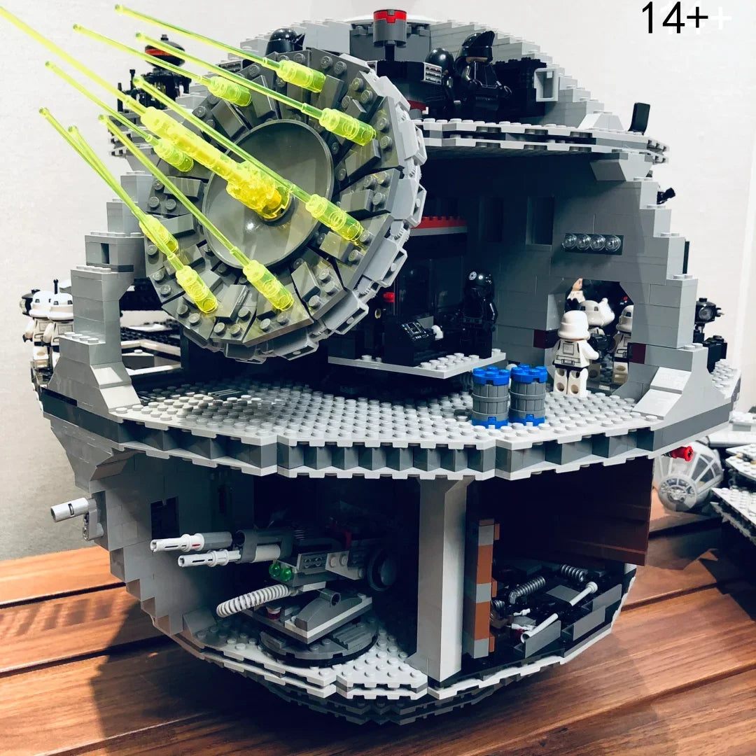 Death Star JV MINISO Hot Toy UCS Galactic Empire Masterpiece Death Star Battle III Station Ultimate Weapon 75159 Building Block Christmas Gift