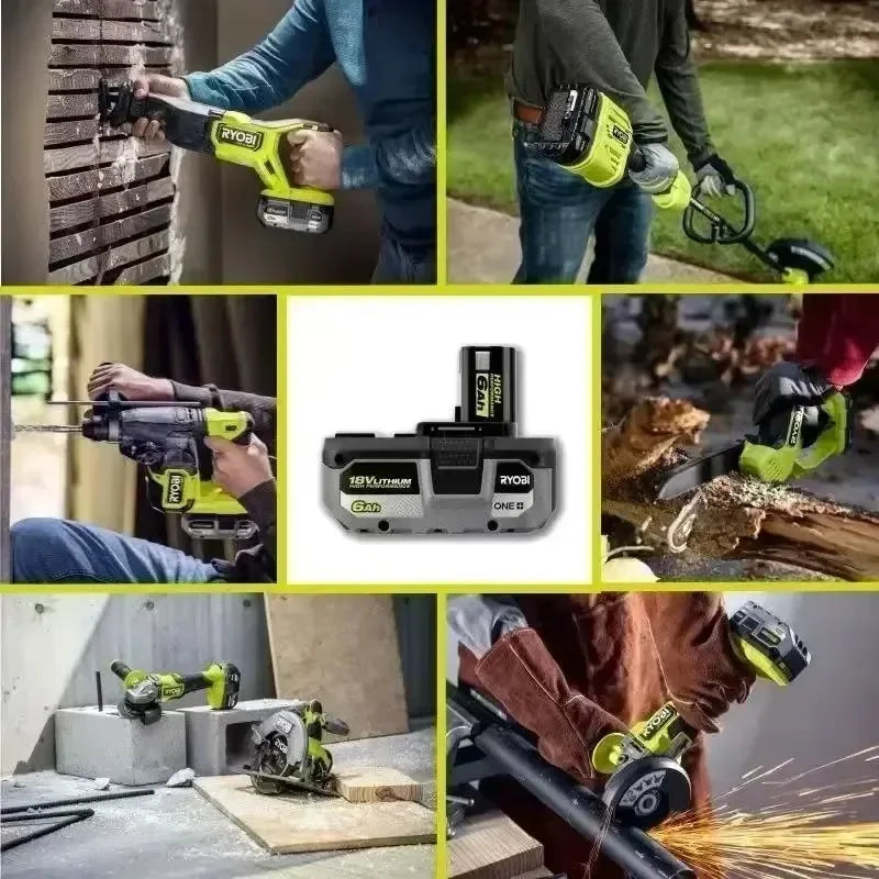 RYOBI ONE+18V 8.0Ah 6.0Ah and 4.0Ah high-performance lithium battery