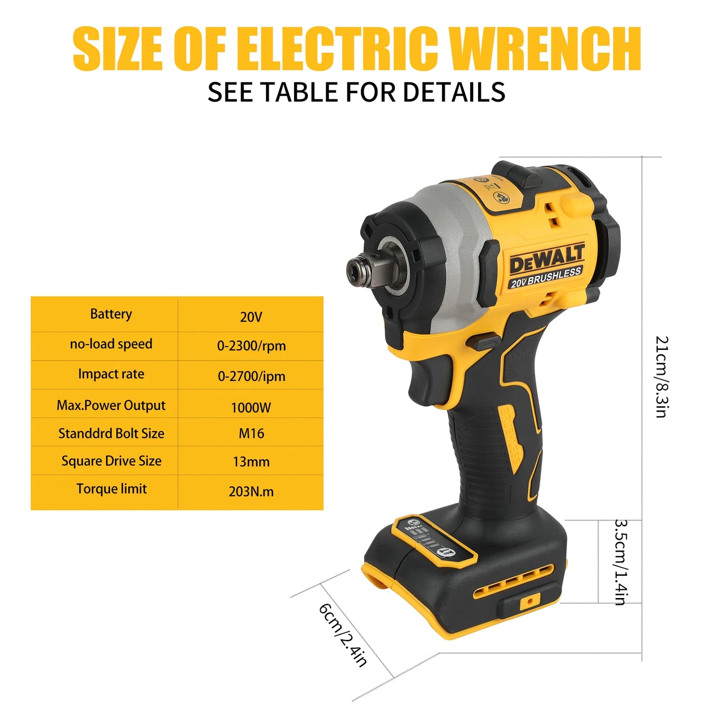 Dewalt DCF850 18V 20V 1/4 in. 3-Speed Brushless Impact Driver (Tool Only)
