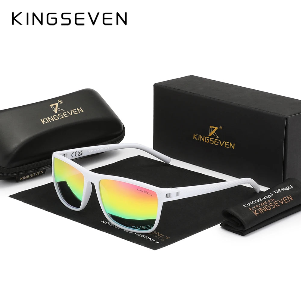 KINGSEVEN JV New Polarized Sunglasses Women Driving Classic Square Frame Sun Glasses sunglasses for Men Outdoor Travel 755