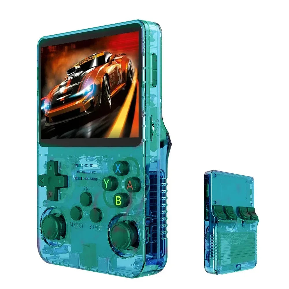 R36S new retro game console JV 3.5-inch Linux open-source system portable handheld game console with 128GB large memory