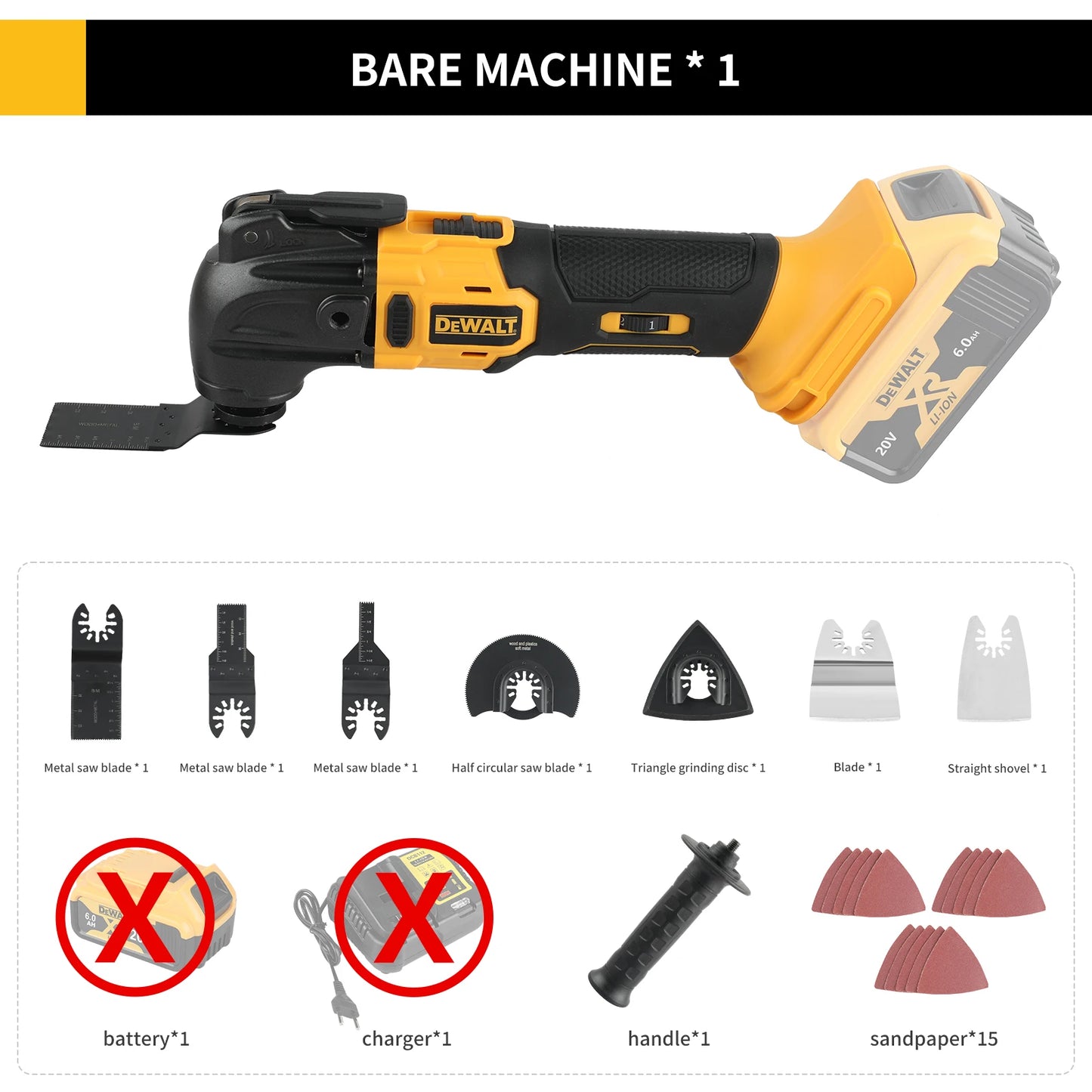 Dewalt Brushless Oscillating Multi-Tool 18V 20V - Tool Only - FLASH SALE