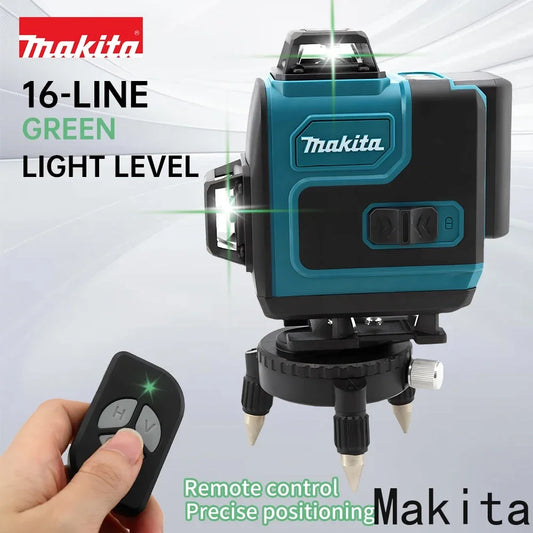Makita 16 Lines Horizontal Vertical Laser Level Full kit with remote control