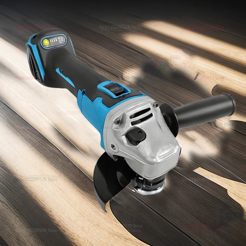 Makita Compatible 125mm Brushless Angle Grinder Cordless Li-ion Battery Powered for Cutting Polishing Grinding Compatible with Makita 18V tools
