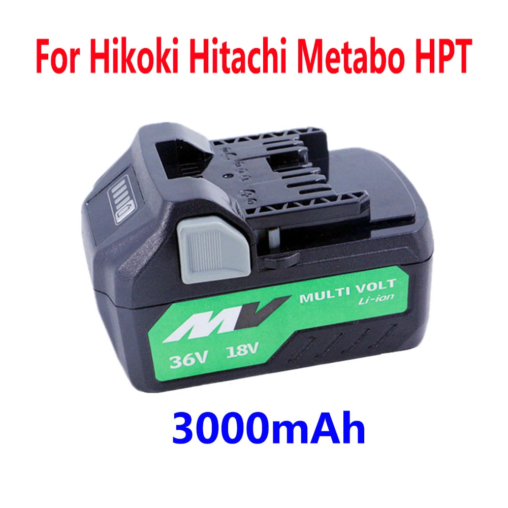 Hikoki Hitachi and Matabo 18V 36V Multi-Volt Li-Ion Replacement Battery For Hikoki Hitachi Metabo HPT Cordless Electric Tools BSL36A18 BSL36B18 Batteries