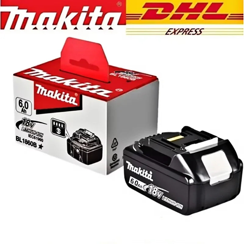 Makita 100% Original Makita 18V 6.0Ah BL1860 battery in packaging