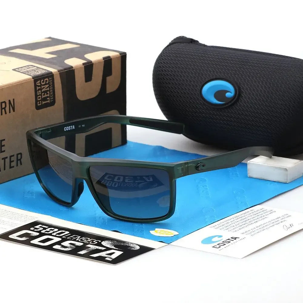 COSTA Brand New JV Square Sunglasses Women Men High Quality Glasses Outdoor Riding Fishing Sun Glasses Retro Shades Uv400